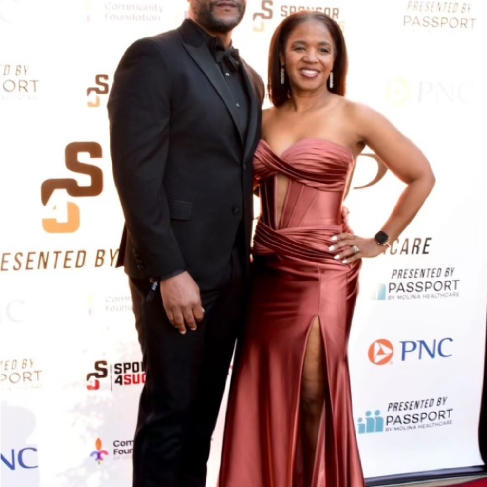 Chic bronze corset Dress